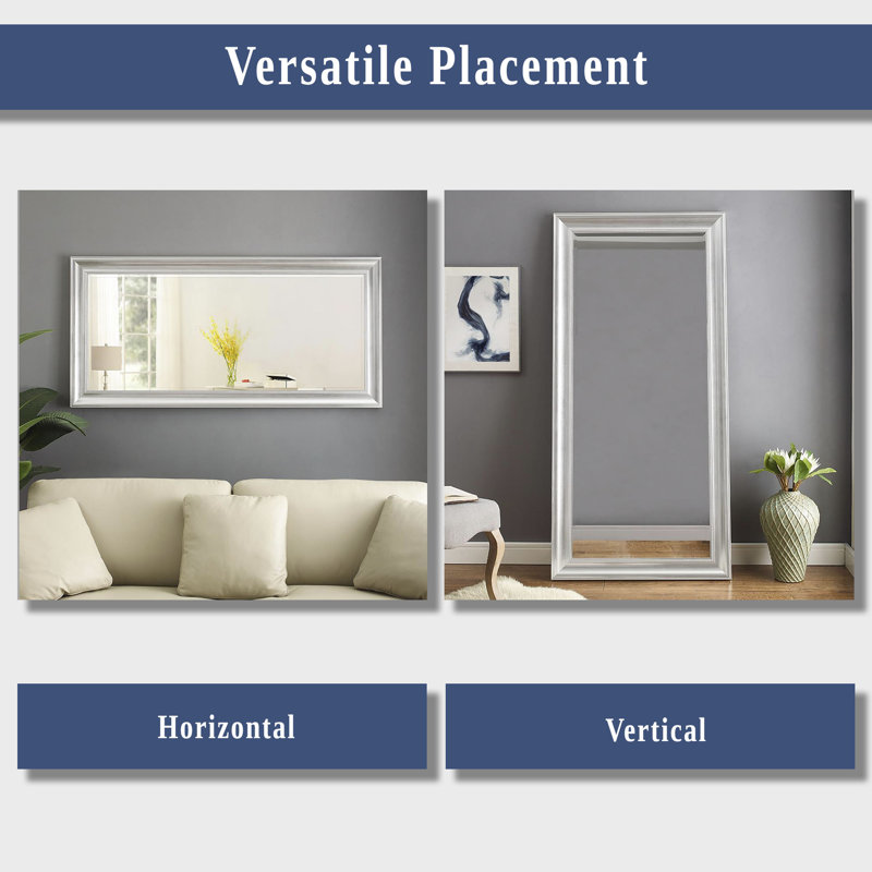 Charlton Home® Chappell 66"x32" Beaded Framed Leaner Floor Mirror Full